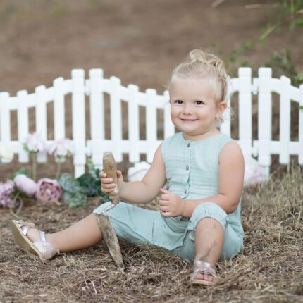 organic organic muslin overall aqua
