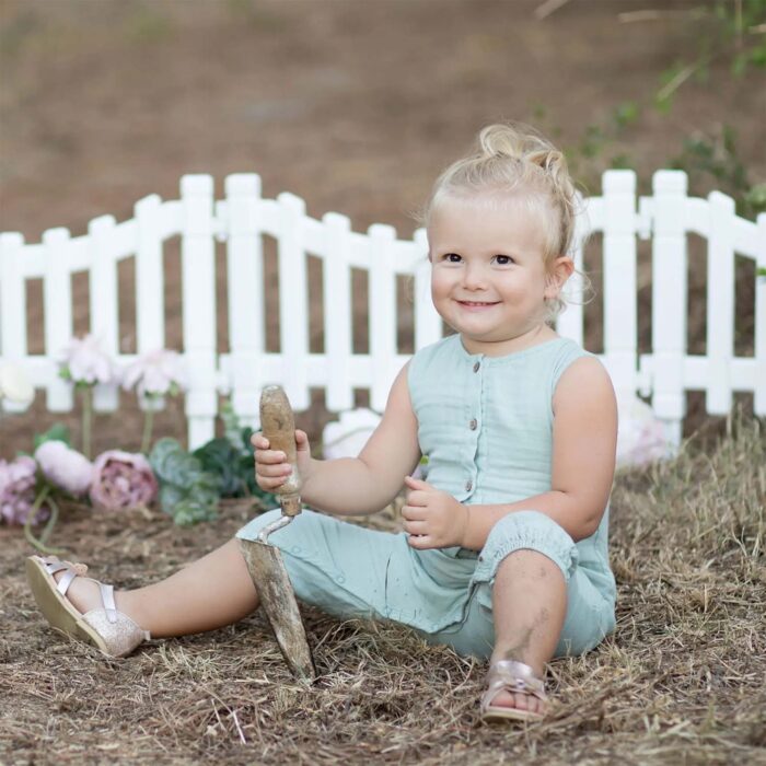 organic organic muslin overall aqua