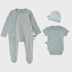 organicera organic 3 pcs newborn set aqua