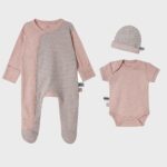 organicera organic 3 pcs newborn set rose