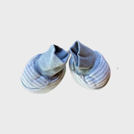 organicera organic baby booties aqua