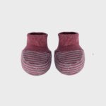 organicera organic baby booties bordeaux