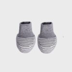 organicera organic baby booties grey