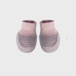 organicera organic baby booties rose