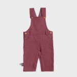 organicera organic baby dungaree bordeaux