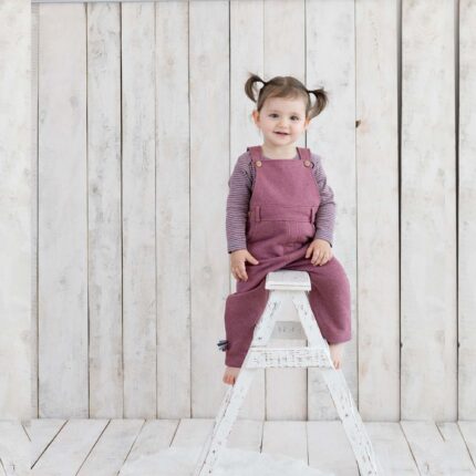 organicera organic baby dungaree bordeaux