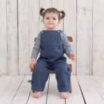 organicera organic baby dungaree ındigo