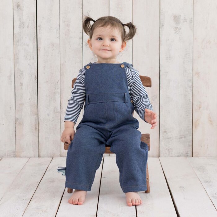 organicera organic baby dungaree ındigo