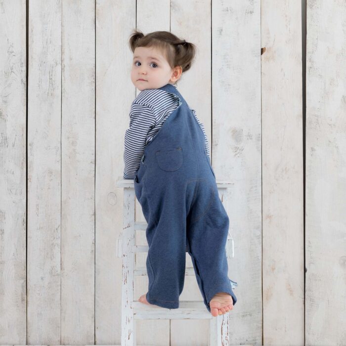 organicera organic baby dungaree ındigo