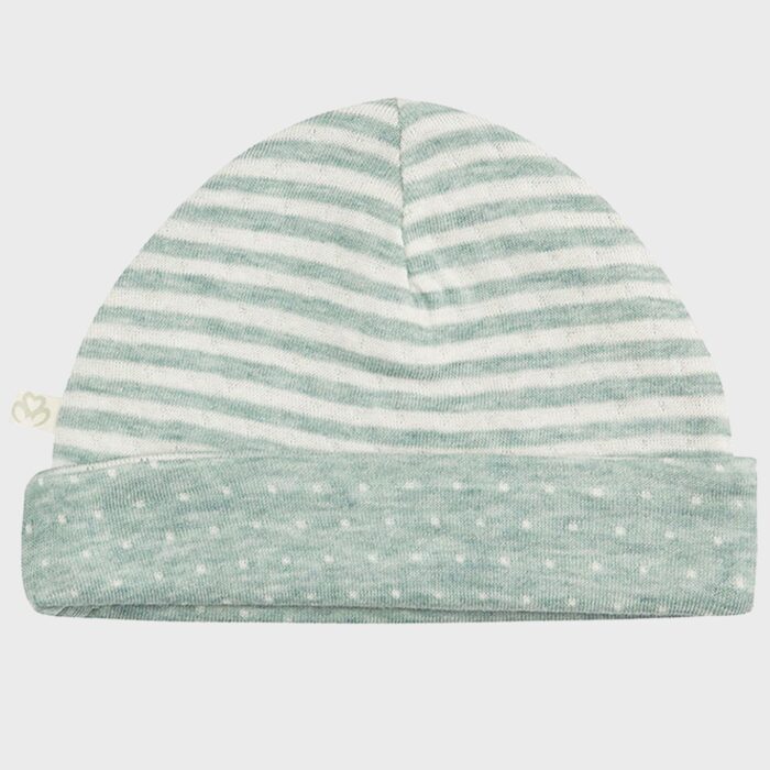 organicera organic baby hat aqua