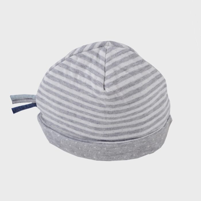 organicera organic baby hat grey