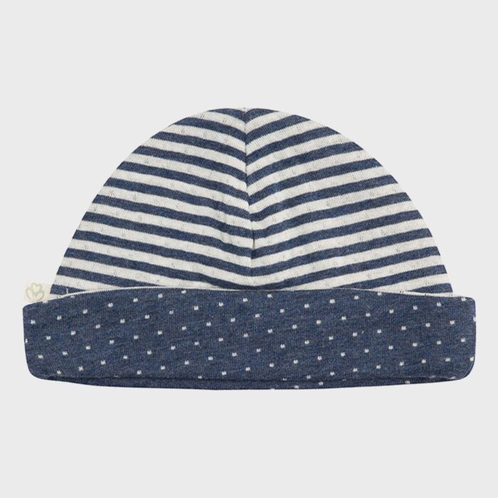 organicera organic baby hat indigo