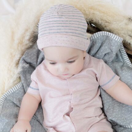 organicera organic baby hat rose