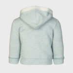 organicera organic baby hooded jacket aqua