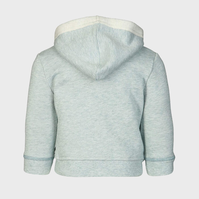 organicera organic baby hooded jacket aqua