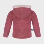 organicera organic baby hooded jacket bordeaux