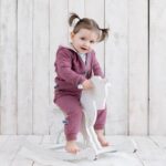 organicera organic baby hooded jacket bordeaux