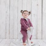organicera organic baby hooded jacket bordeaux