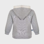 organicera organic baby hooded jacket grey