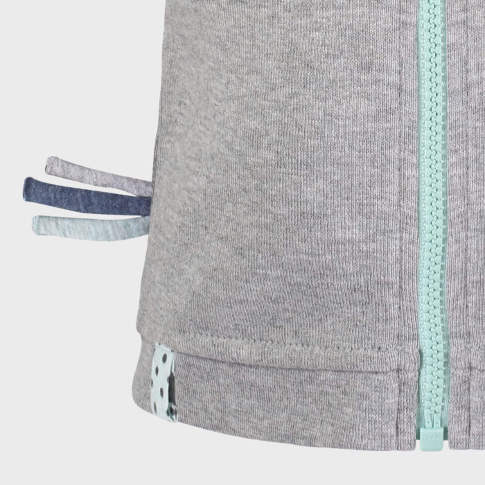 organicera organic baby hooded jacket grey