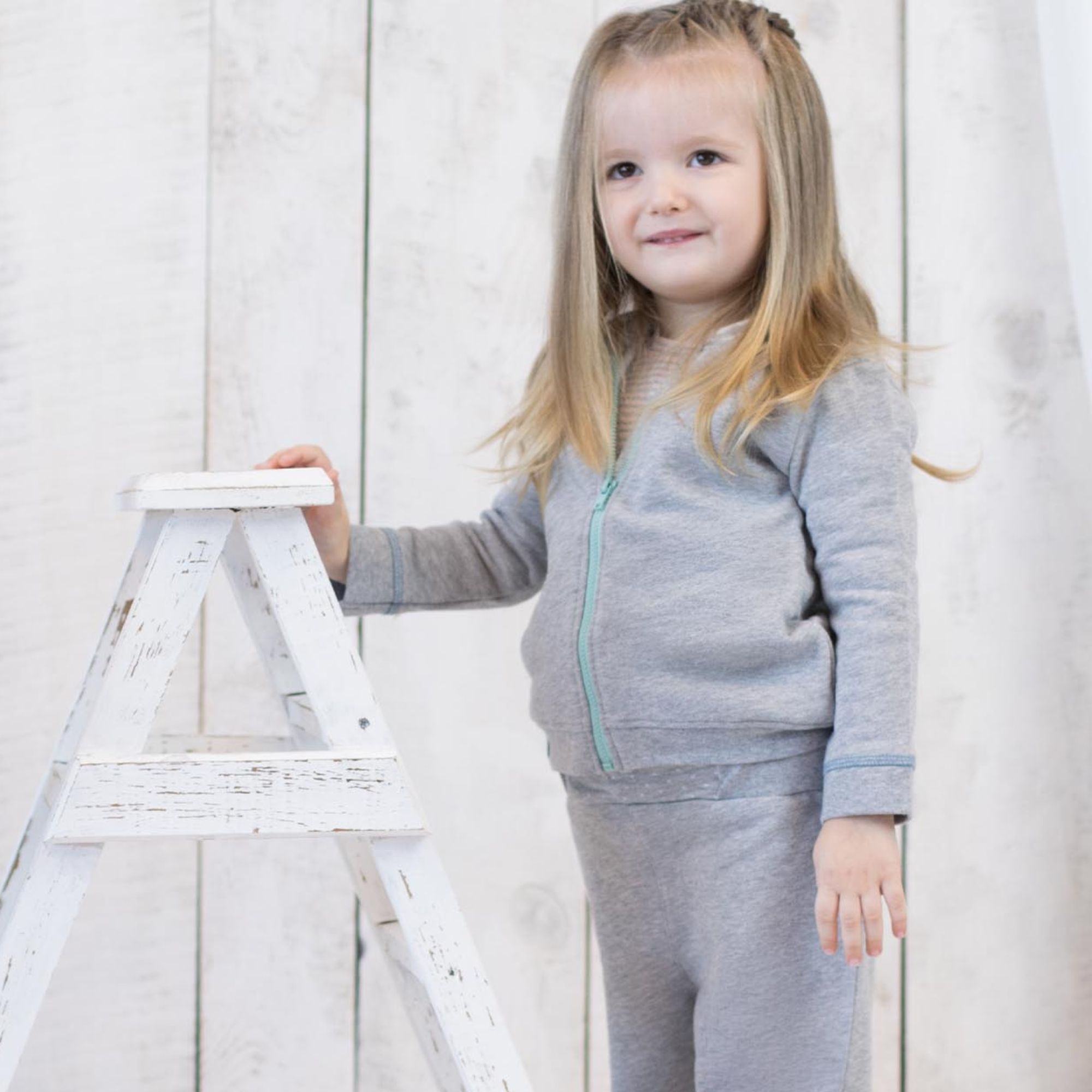 organicera organic baby hooded jacket grey