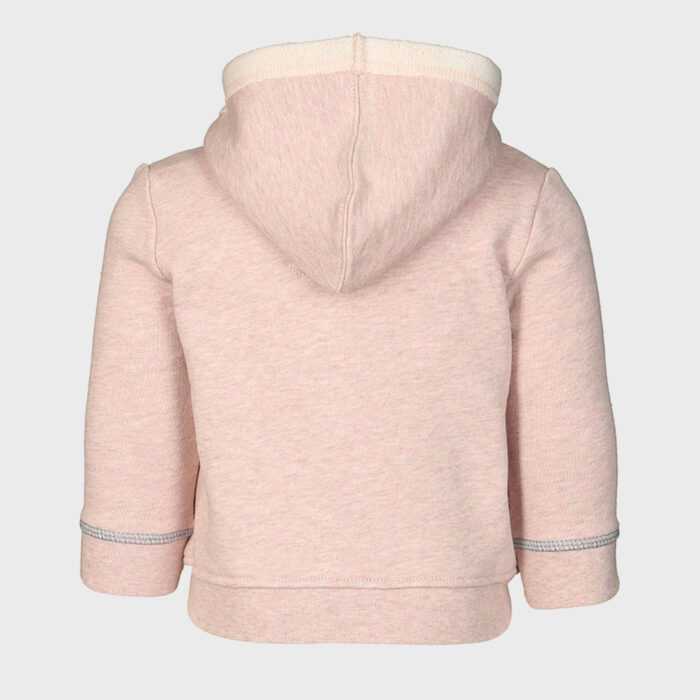 organicera organic baby hooded jacket rose