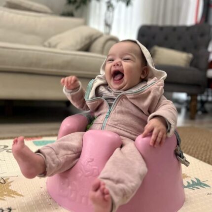 organicera organic baby hooded jacket rose