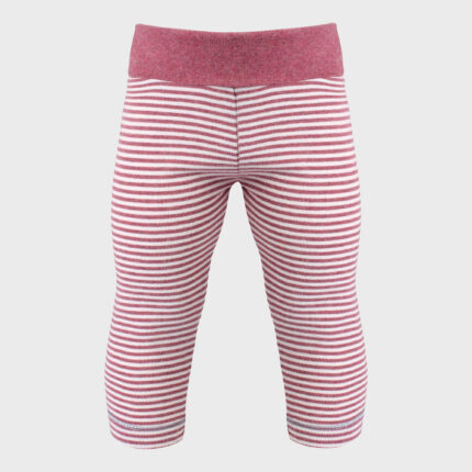 organicera organic baby leggings bordeaux ecru melange