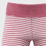 organicera organic baby leggings bordeaux ecru melange