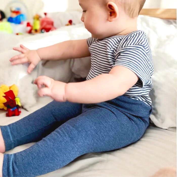 organicera organic baby leggings indigo