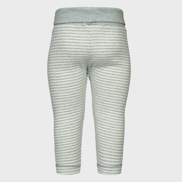 organicera organic baby leggings striped aqua melange