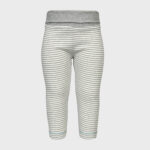 organicera organic baby leggings striped grey melange