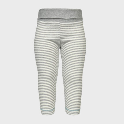 organicera organic baby leggings striped grey melange