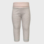 organicera organic baby leggings striped rose melange