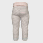 organicera organic baby leggings striped rose melange