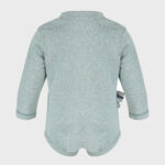organicera organic baby long sleeve body suit aqua