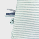 organicera organic baby long sleeve body suit aqua striped