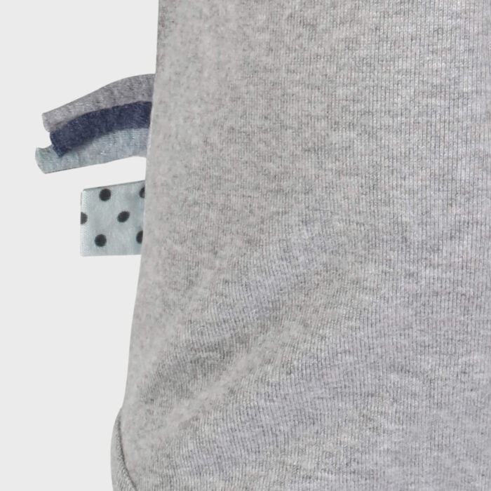 organicera organic baby long sleeve body suit grey