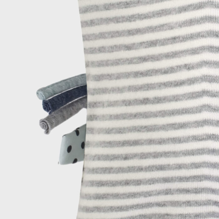 organicera organic baby long sleeve body suit grey striped