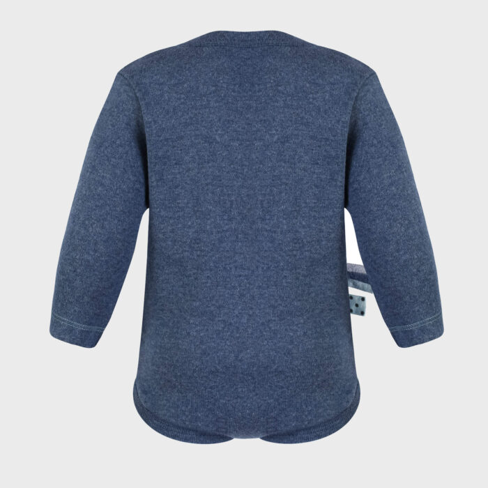 organicera organic baby long sleeve body suit ındigo