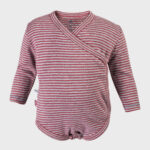 organicera organic baby long sleeve kimono body bordeaux striped