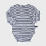 organicera organic baby long sleeve kimono body indigo striped