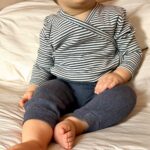 organicera organic baby long sleeve kimono body indigo striped