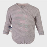 organicera organic baby long sleeve kimono body rose indstriped