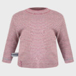 organicera organic baby long sleeve tshirt bordeaux striped