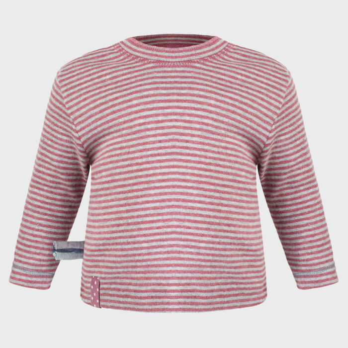organicera organic baby long sleeve tshirt bordeaux striped