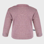 organicera organic baby long sleeve tshirt bordeaux striped