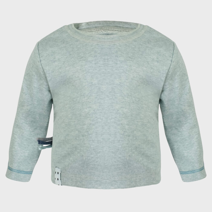 organicera organic baby long sleeve tshirt aqua