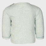 organicera organic baby long sleeve tshirt aqua striped