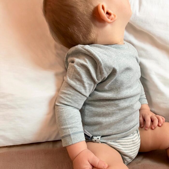 organicera organic baby long sleeve tshirt body aqua